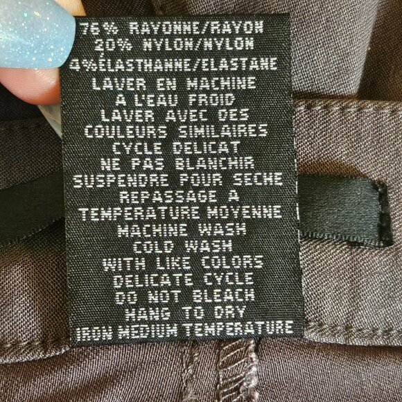 SIMON CHANG Grey Straight Leg Trouser Size 18P - Picture 10 of 10